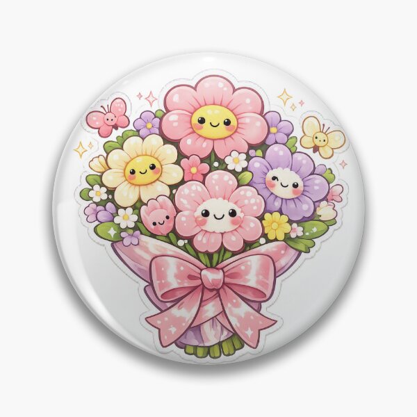 Item preview, Floral Bouquet Sticker Kawaii Spring Aesthetic for Flower Lovers & Gift Giving designed and sold by CutePrintCorner.