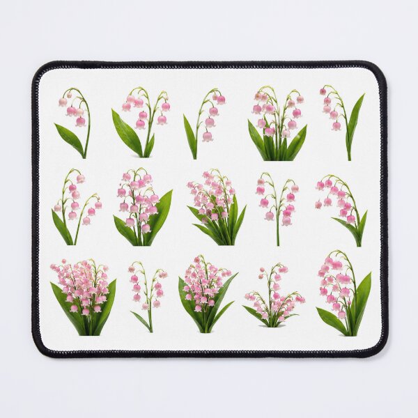 Item preview, Pink Lily of the Valley Botanical Set Floral Elements Aesthetic designed and sold by Rehnair.