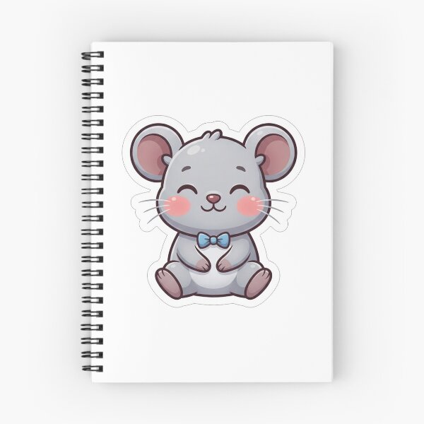 Item preview, Cute Little Mouse With Blue Bow designed and sold by Owcomm.