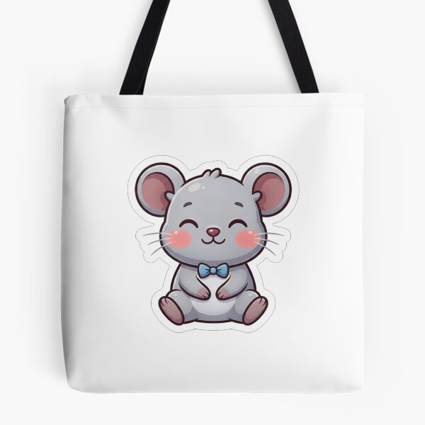 Item preview, Cute Little Mouse With Blue Bow designed and sold by Owcomm.
