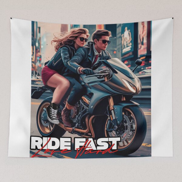 Item preview, Ride Fast - Love Hard designed and sold by Concept-Hub.