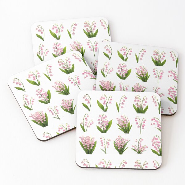 Item preview, Pink Lily of the Valley Botanical Set Floral Elements Aesthetic designed and sold by Rehnair.