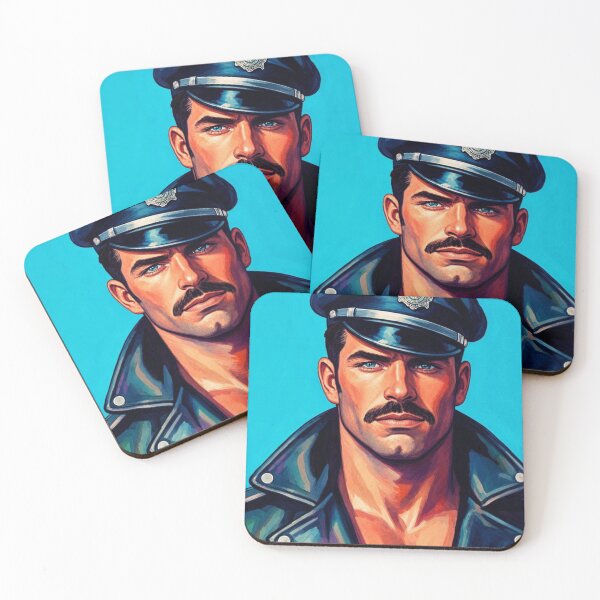 Item preview, Gay Leather Sir Daddy Retro Color Art Design designed and sold by ItsAKinkThing.