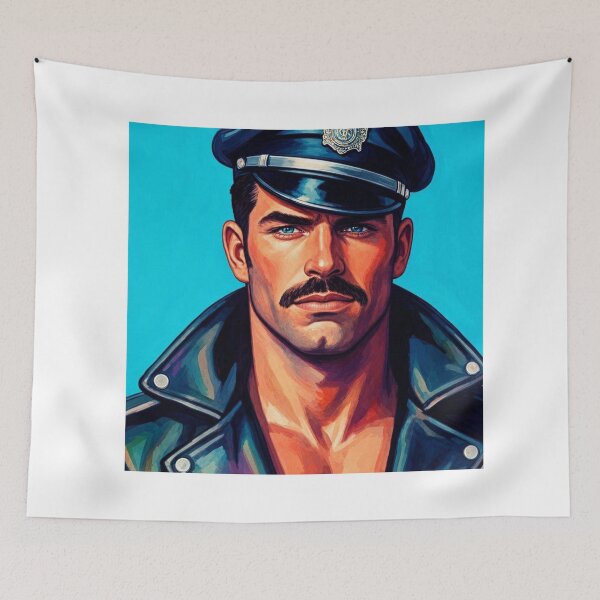 Item preview, Gay Leather Sir Daddy Retro Color Art Design designed and sold by ItsAKinkThing.