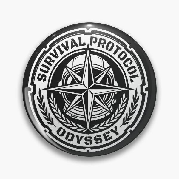 Item preview, Survival Protocol Odyssey Sci-Fi Badge Astronaut Emblem designed and sold by SplashTastic.