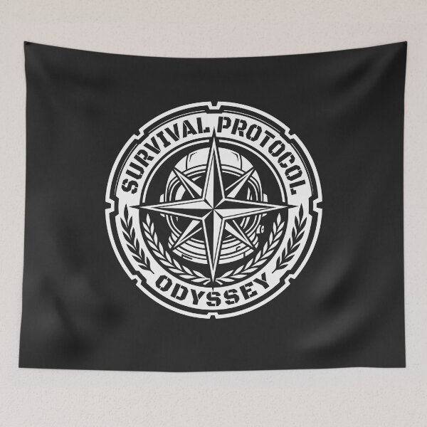 Item preview, Survival Protocol Odyssey Sci-Fi Badge Astronaut Emblem designed and sold by SplashTastic.