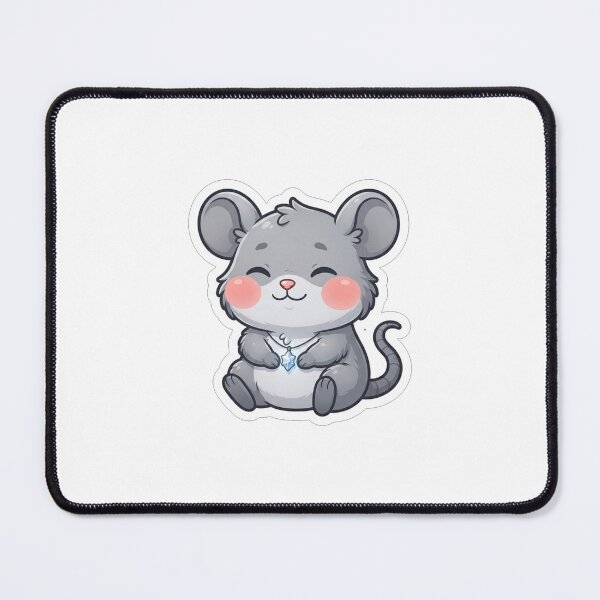Item preview, Cute Little Grey Mouse With Pendant designed and sold by Owcomm.