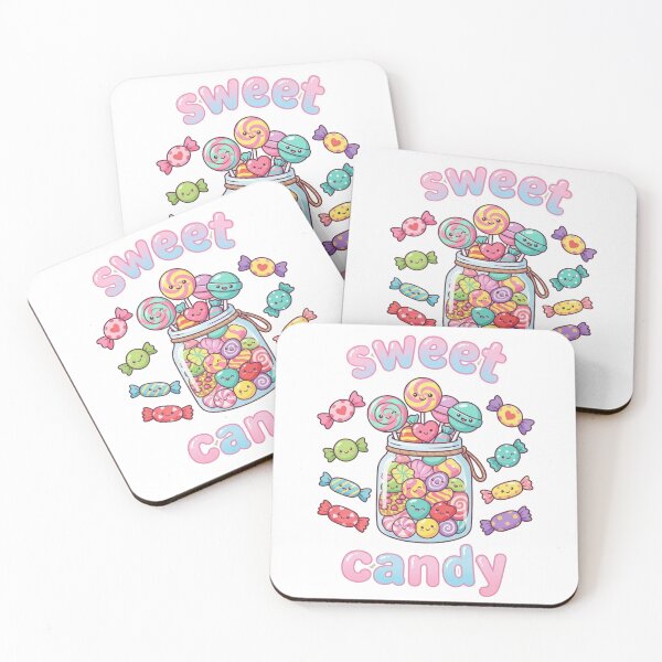 Item preview, Sweet Candy Kawaii Jar Design – Cute Colorful Candy Cartoon Illustration for Candy Lovers designed and sold by morning sun.
