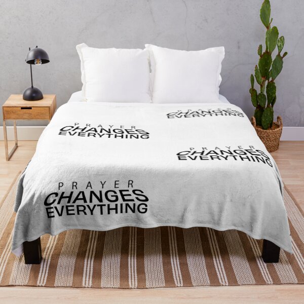Item preview, Prayer Changes Everything – Christian Faith Typography T-Shirt Design designed and sold by CrossCrafted.