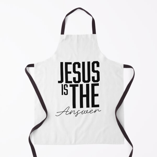 Item preview, Jesus Is The Answer – Christian Faith Typography T-Shirt Design designed and sold by CrossCrafted.