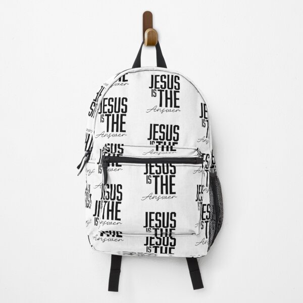 Item preview, Jesus Is The Answer – Christian Faith Typography T-Shirt Design designed and sold by CrossCrafted.