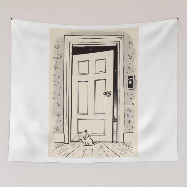 Item preview, Illustration - Peaceful domestic cat, Warm and decorative interior designed and sold by World-Pets.