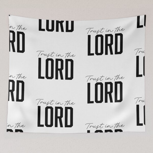 Item preview, Trust In The Lord – Christian Faith Typography T-Shirt Design designed and sold by CrossCrafted.
