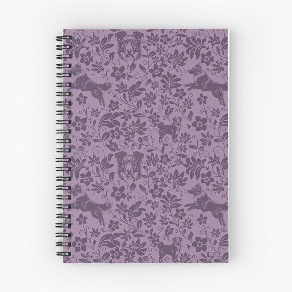 Item preview, Australian Shepherd Floral Pattern | Elegant Botanical Dog Design Purple designed and sold by WildLakePatterns.