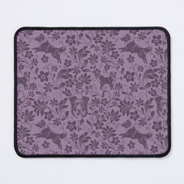 Item preview, Australian Shepherd Floral Pattern | Elegant Botanical Dog Design Purple designed and sold by WildLakePatterns.
