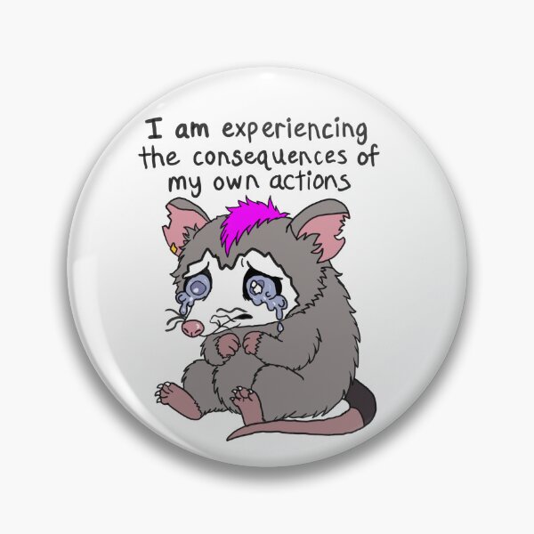 Item preview, opossum consequences designed and sold by CrumbsDqOpossum.