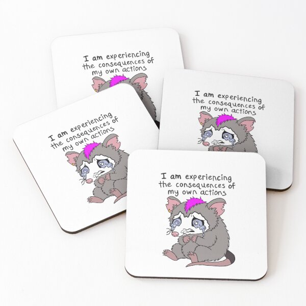 Item preview, opossum consequences designed and sold by CrumbsDqOpossum.