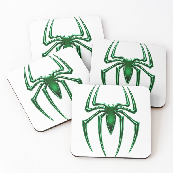 Item preview, Emerald Neon Spider Emblem Sticker designed and sold by ZenOtaku Lab.