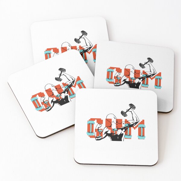 Item preview, Cracked Gym Typography - Bold Fitness Dumbbell Graphic designed and sold by Palette _Vibes.