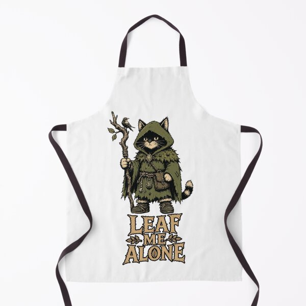 Item preview, Leaf Me Alone | Funny Druid Cat Fantasy designed and sold by Bisonia.