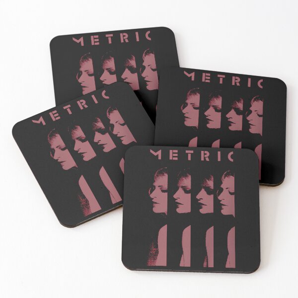 Item preview, Metric Sliced Indie Rock Band Red Silhouette designed and sold by DayneGorczany.