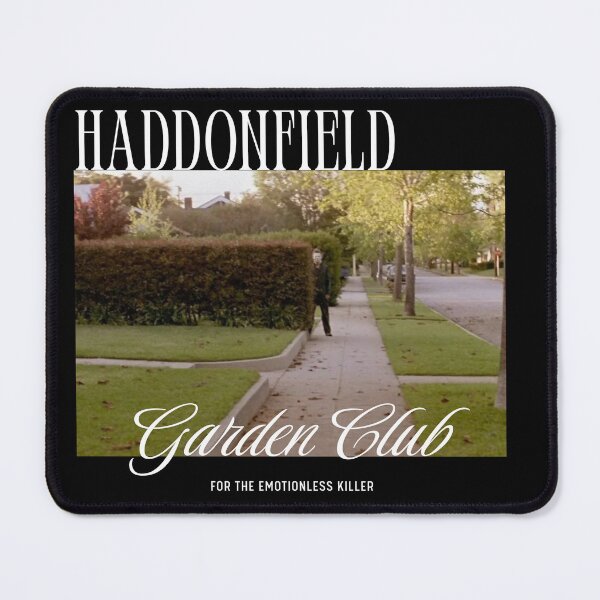 Item preview, HADDONFIELD GARDEN CLUB Halloween Michael Myers Humor designed and sold by JaymeOctober.