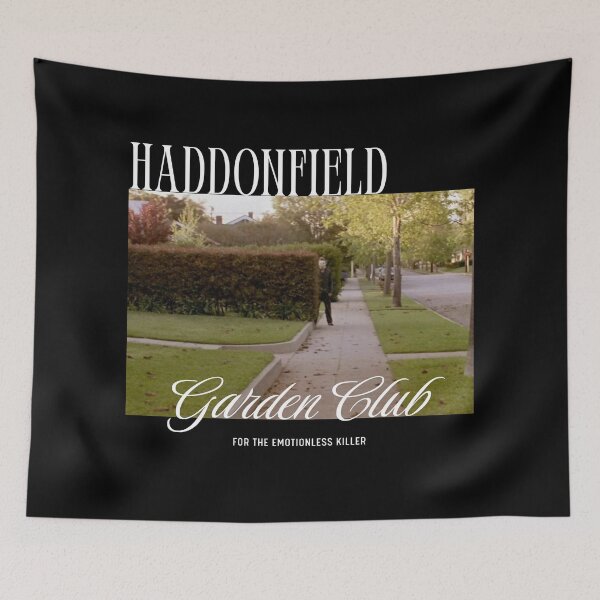 Item preview, HADDONFIELD GARDEN CLUB Halloween Michael Myers Humor designed and sold by JaymeOctober.
