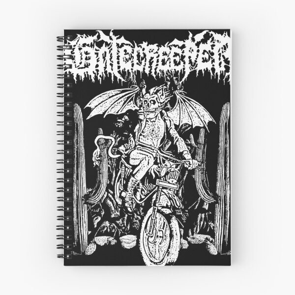 Item preview, Gatecreeper Death Metal Motorcycle Skeleton Demon designed and sold by DayneGorczany.