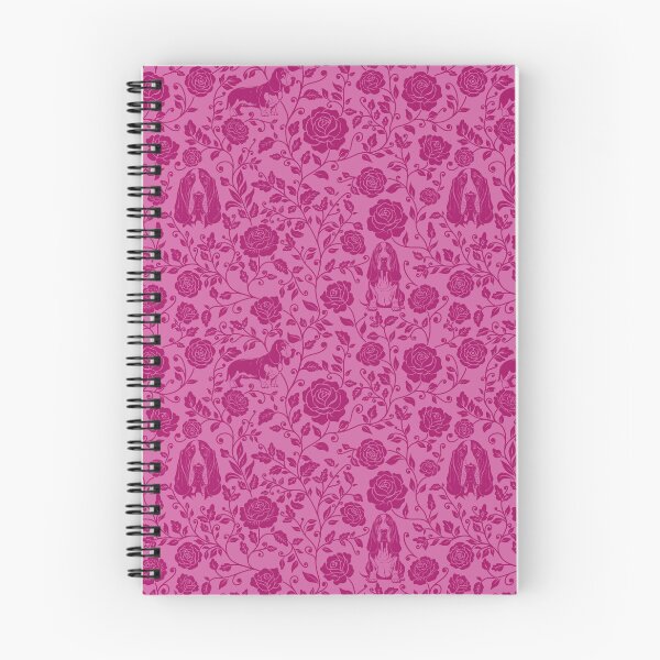Item preview, Basset Hound Floral Pattern | Elegant Botanical Dog Design Pink designed and sold by WildLakePatterns.