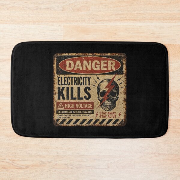 Item preview, Electricity Kills Vintage High Voltage Warning Sign Distressed Metal Graphic designed and sold by Abidel.