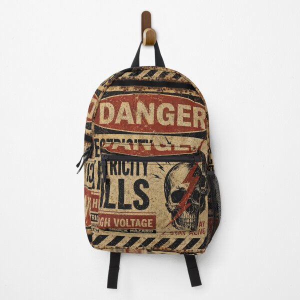 Item preview, Electricity Kills Vintage High Voltage Warning Sign Distressed Metal Graphic designed and sold by Abidel.