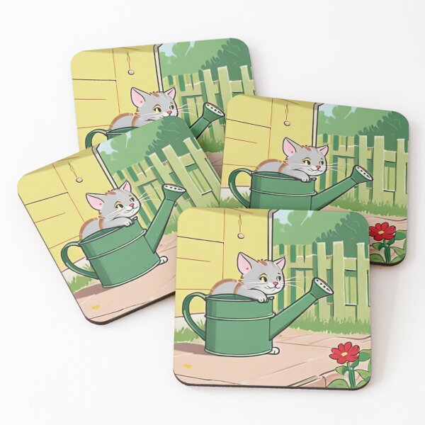 Item preview, Illustration - Peaceful Feline, Moment of Sweetness in the Garden designed and sold by World-Pets.