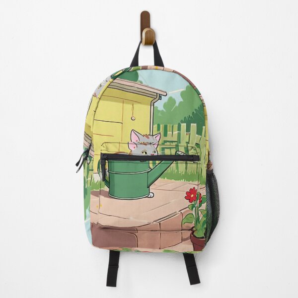 Item preview, Illustration - Peaceful Feline, Moment of Sweetness in the Garden designed and sold by World-Pets.