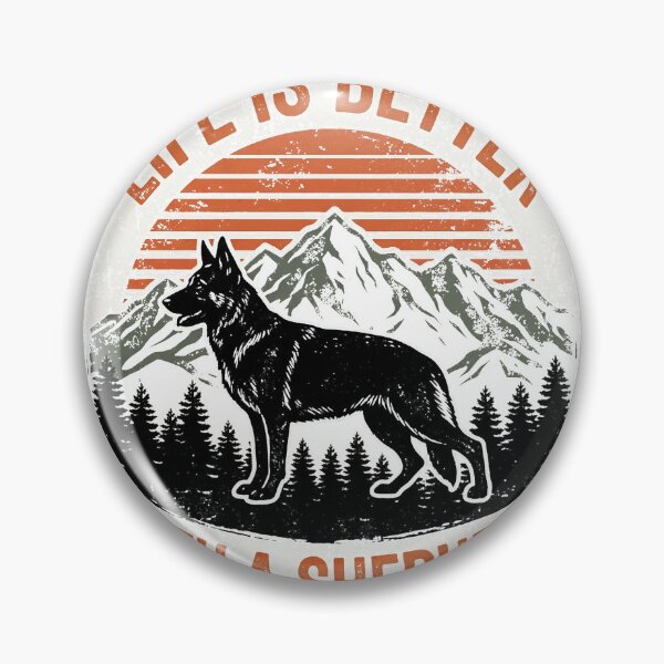 Item preview, Life is good when you wake up to a dog every day. Cute german shepherd quote in gradient style Essential T-Shirt Classic T-Shirt designed and sold by Aru Pxle.