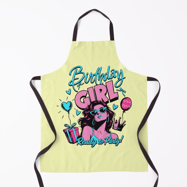 Item preview, Birthday Girl Ready to Party Retro Pop Art T-Shirt designed and sold by illeN-Art-World.