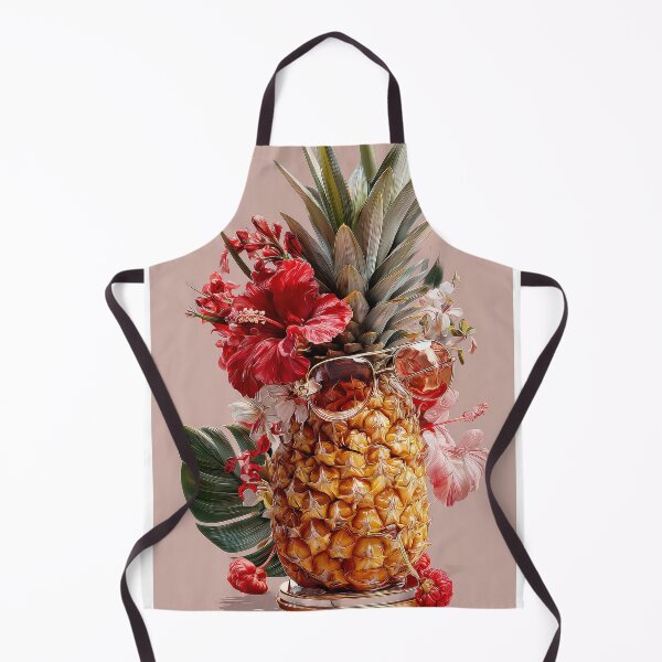 Item preview, Pineapple Tropical Fruits and Flowers designed and sold by Grafititee.