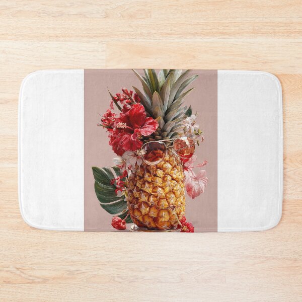 Item preview, Pineapple Tropical Fruits and Flowers designed and sold by Grafititee.