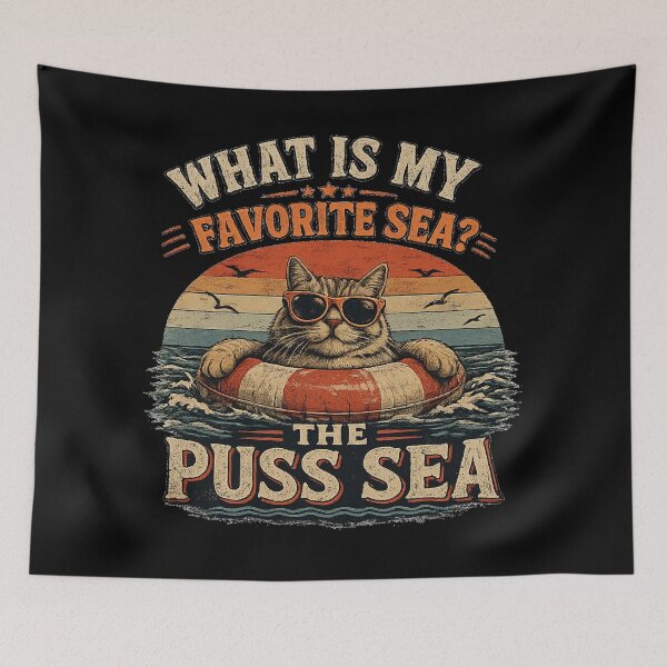 Item preview, The Puss Sea designed and sold by Remigiusz Florczak CA.