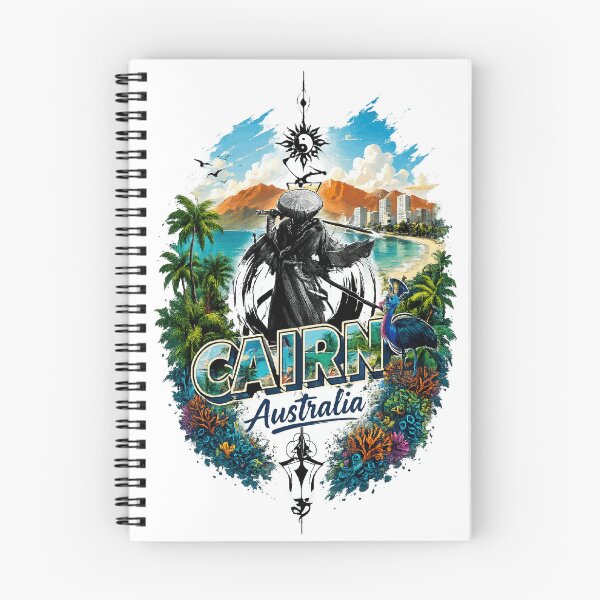 Item preview, Cairns Australia Tropical Samurai Beach Graphic designed and sold by Shakhbata-1.