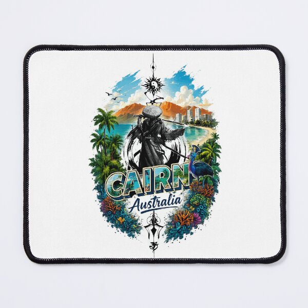 Item preview, Cairns Australia Tropical Samurai Beach Graphic designed and sold by Shakhbata-1.