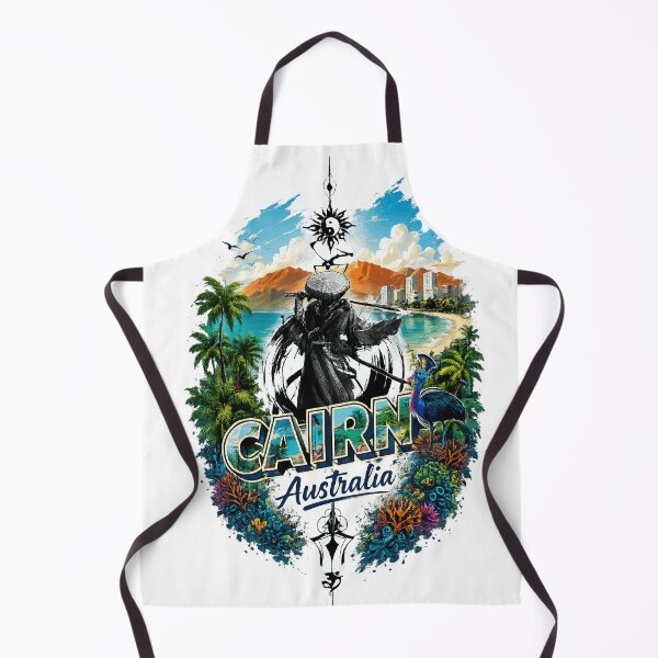 Item preview, Cairns Australia Tropical Samurai Beach Graphic designed and sold by Shakhbata-1.
