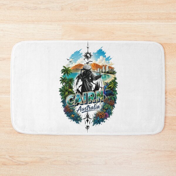Item preview, Cairns Australia Tropical Samurai Beach Graphic designed and sold by Shakhbata-1.