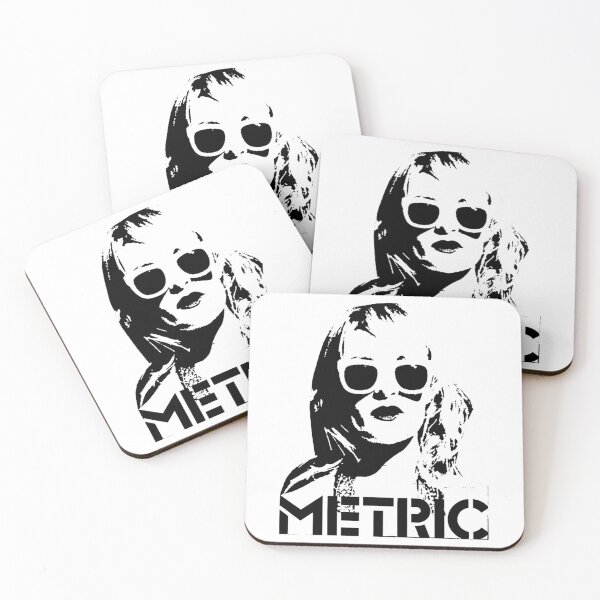 Item preview, Metric Band Minimalist Dark Indie Rock Art designed and sold by DayneGorczany.