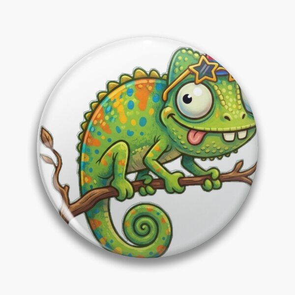 Item preview, Funny Cute Celebration Chameleon  designed and sold by Reyano.