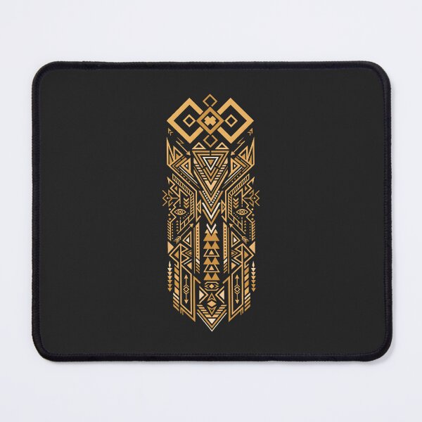 Item preview, Sacred Geometry Tribal Tattoo Pattern Geometric Gold Art designed and sold by SplashTastic.