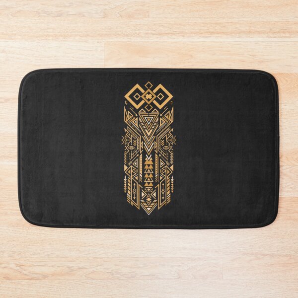 Item preview, Sacred Geometry Tribal Tattoo Pattern Geometric Gold Art designed and sold by SplashTastic.