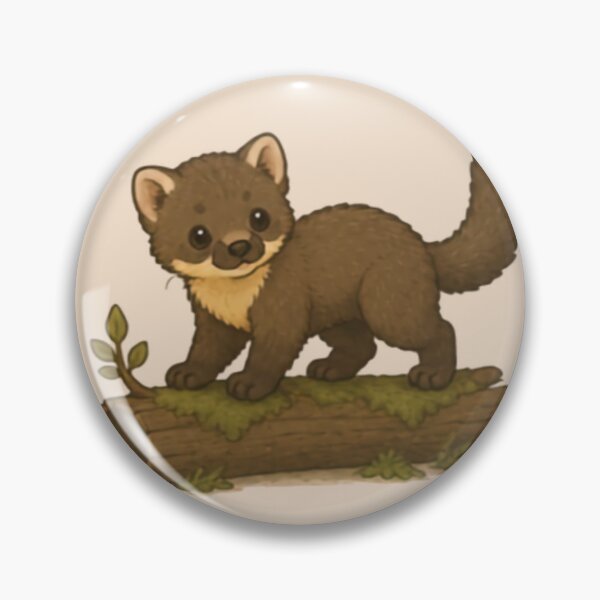 Item preview, Log Adventure Pine Marten designed and sold by MellowMunchkins.