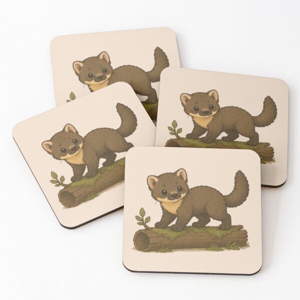 Item preview, Log Adventure Pine Marten designed and sold by MellowMunchkins.