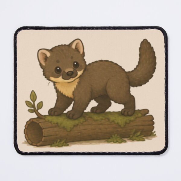 Item preview, Log Adventure Pine Marten designed and sold by MellowMunchkins.