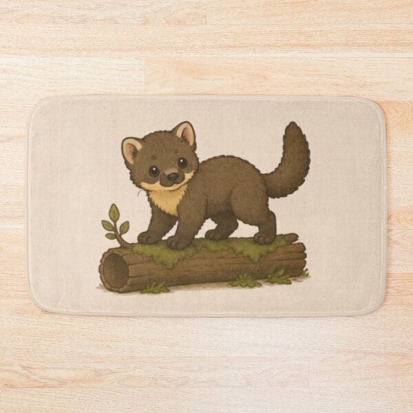 Item preview, Log Adventure Pine Marten designed and sold by MellowMunchkins.